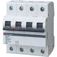 MCB MITSUBISHI BH-D6 4P 6A C N